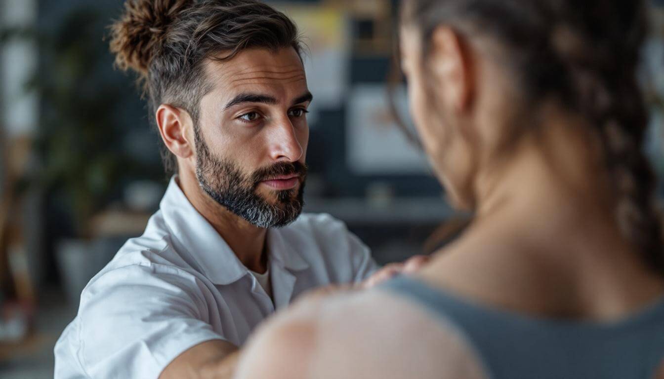 hombre mirando mujer